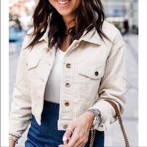 SALE! Pink Lily corduroy jacket